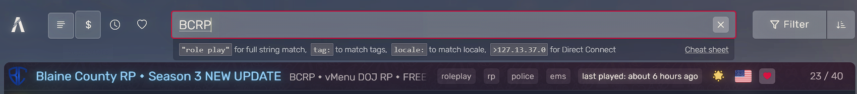 How to connect via search
